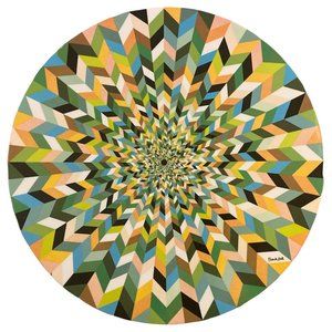 French Bull Melamine 15.75” Lazy Susan- Ziggy Psychedelic